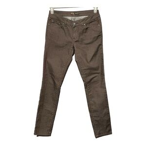 PrAna Kara Jeans Volcanic Plum Stretch Skinny Cuff-able Denim Cotton Soft 6/28